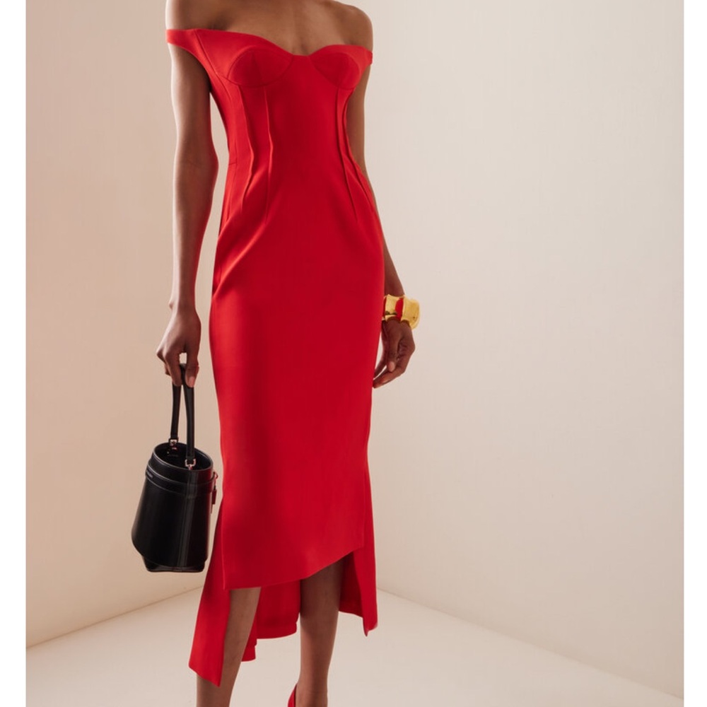 David Koma

Off-The-Shoulder Bustier Cady Midi Dress